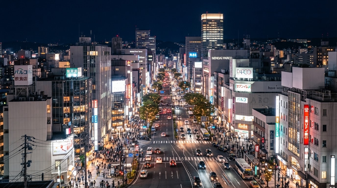 仙台市青葉区の夜景